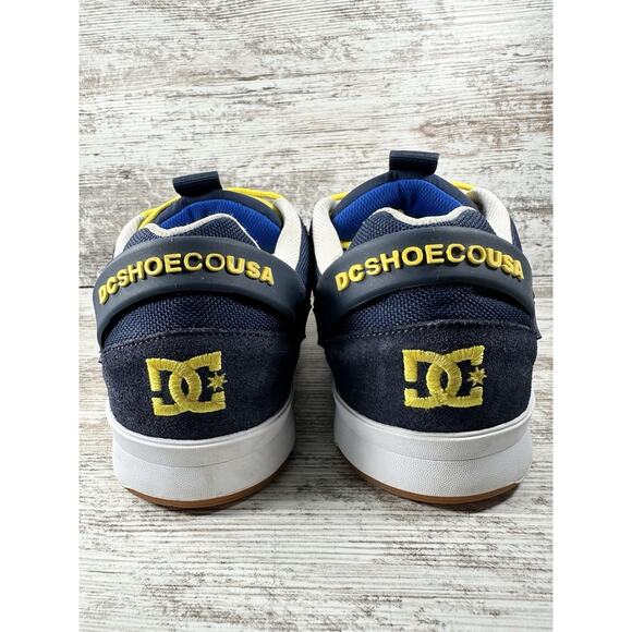 Men\'s DC Syntax Blue/Yellow Skate Shoes Sz 10.5 Athletic Skateboard EUC! main image 10